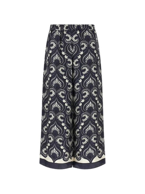Weekend Max Mara motif print palazzo pants - Blue - zdjęcie produktu nr 1
