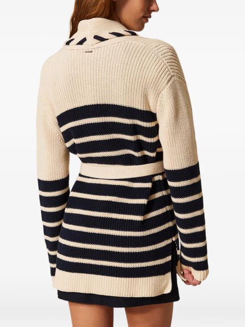TWINSET striped cardigan - Neutrals