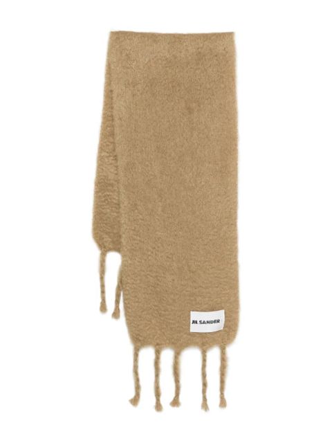 Jil Sander fringed-edges scarf - Neutrals - zdjęcie produktu nr 1