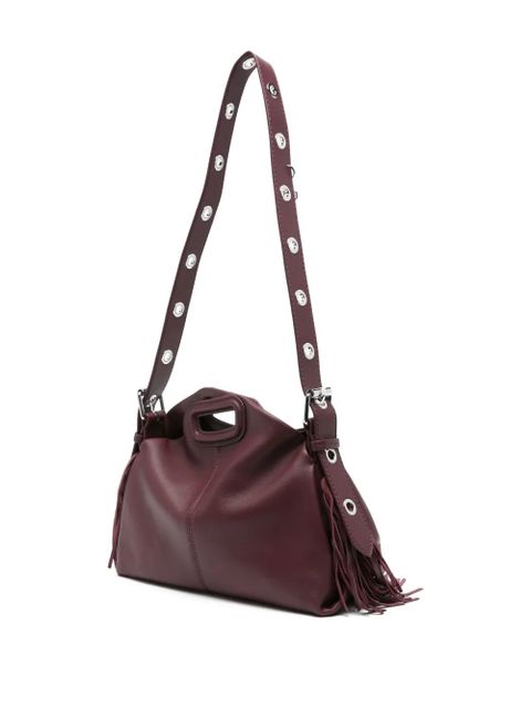 Maje fringed leather tote bag - Red - zdjęcie produktu nr 2