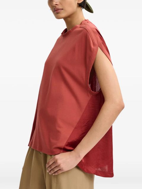 Essentiel Antwerp cap-sleeve T-shirt - Red