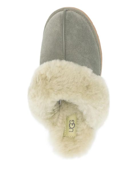 UGG Disquette platform fur slippers - Green