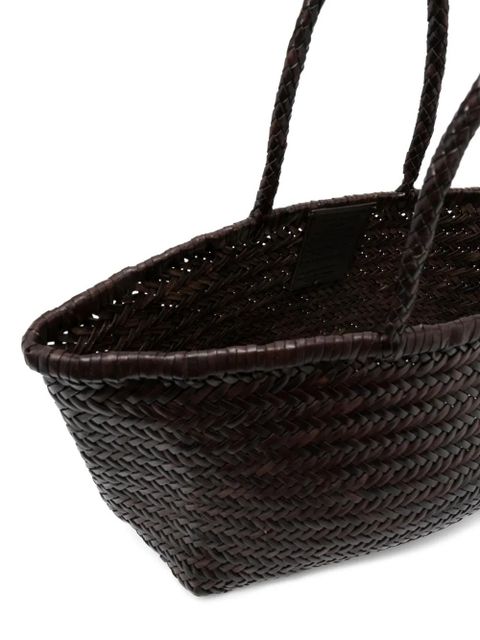 DRAGON DIFFUSION Triple Jump interwoven-design tote bag - Brown