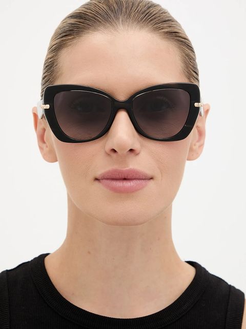 Michael Kors okulary przeciwsłoneczne damskie kolor czarny 0MK2258U