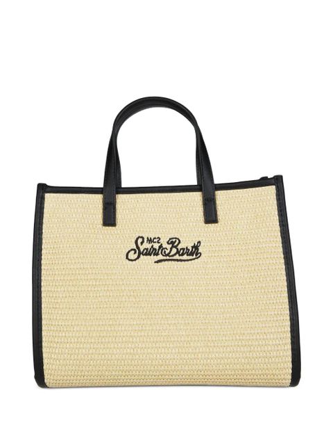 MC2 Saint Barth Vivian mid straw embroidered tote bag - Neutrals - zdjęcie produktu nr 2