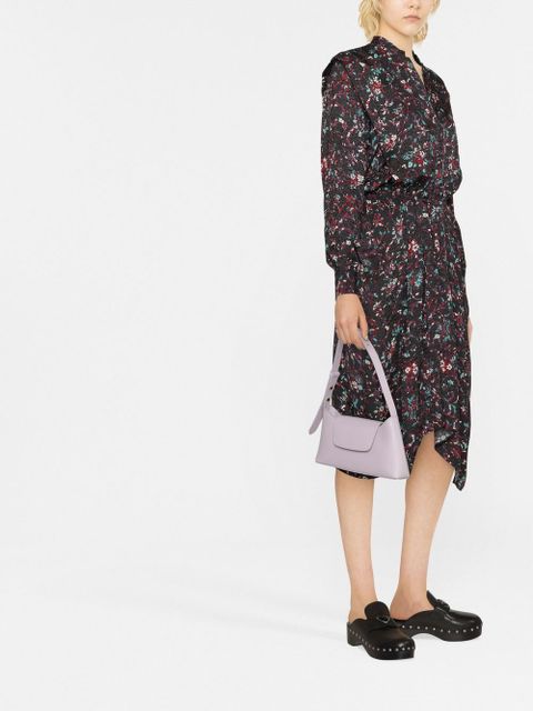 MARANT ÉTOILE Okleya floral-print midi dress - Black