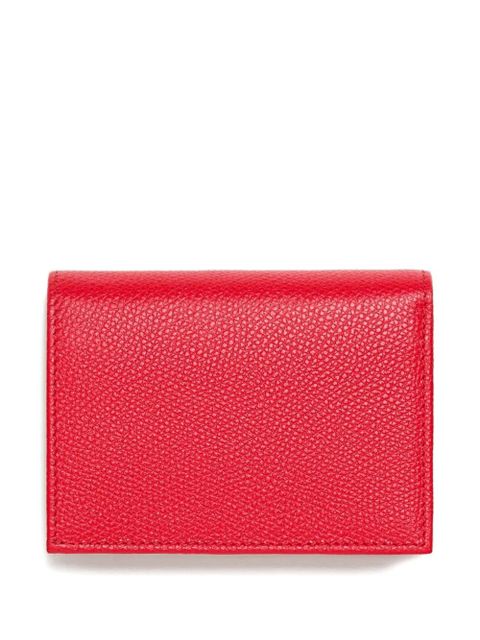 Valentino Garavani grained VLogo-signature wallet - Red - zdjęcie produktu nr 2