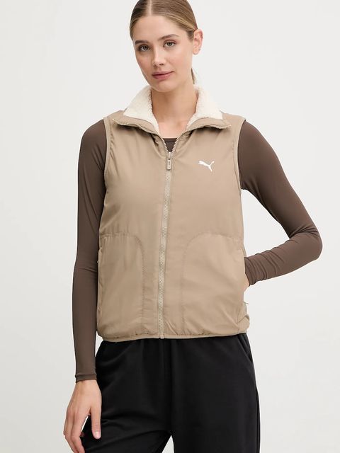 Puma bezrękawnik dwustronny dziecięcy kolor beżowy przejściowy 688388 - zdjęcie produktu nr 1