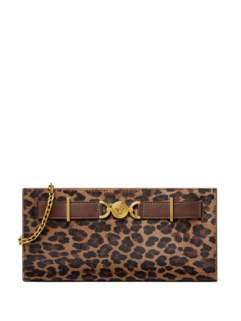 Versace Medusa '95 leopard-print clutch bag - Brown