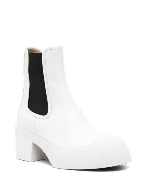 Marni 70mm leather Chelsea boots - White - zdjęcie produktu nr 2