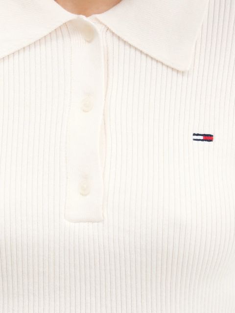 Tommy Jeans sweter damski kolor beżowy lekki DW0DW21829