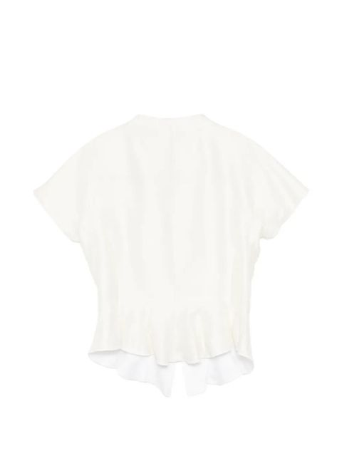 STAUD Maelle zip-up top - White - zdjęcie produktu nr 2