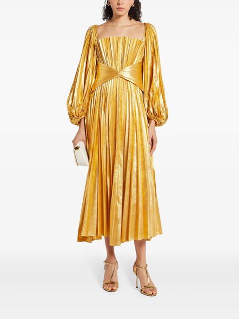 Acler Elbridge midi dress - Yellow
