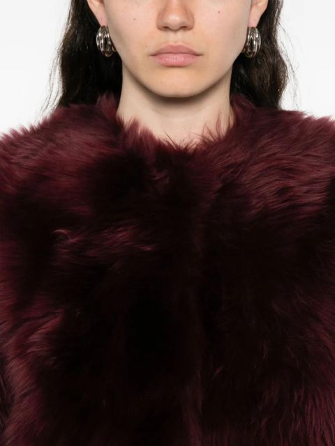 Simkhai Natasha faux-fur jacket - Red