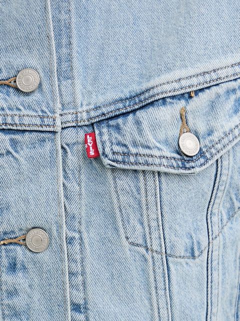 Levi's kurtka jeansowa COLLARLESS SHRUNKEN 90S