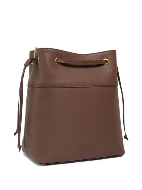 PINKO Love Birds drawstring bucket bag - Brown - zdjęcie produktu nr 2
