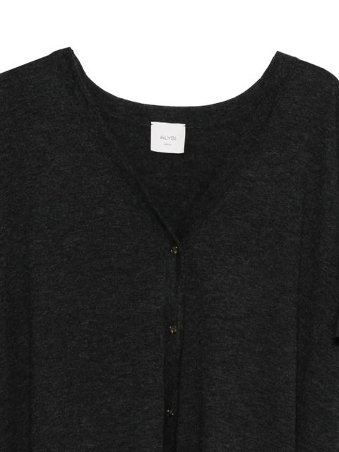 Alysi short-sleeve buttoned cardigan - Grey