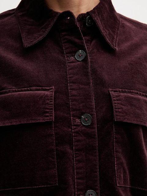 Marc O'Polo kurtka kolor bordowy przejściowa 511096874007