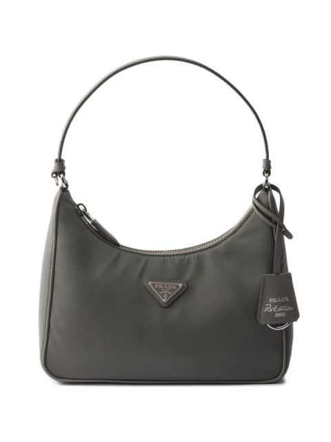 Prada mini Re-Edition 2005 zip tote bag - Grey