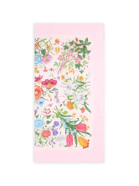 Gucci floral-print scarf - Pink - zdjęcie produktu nr 1