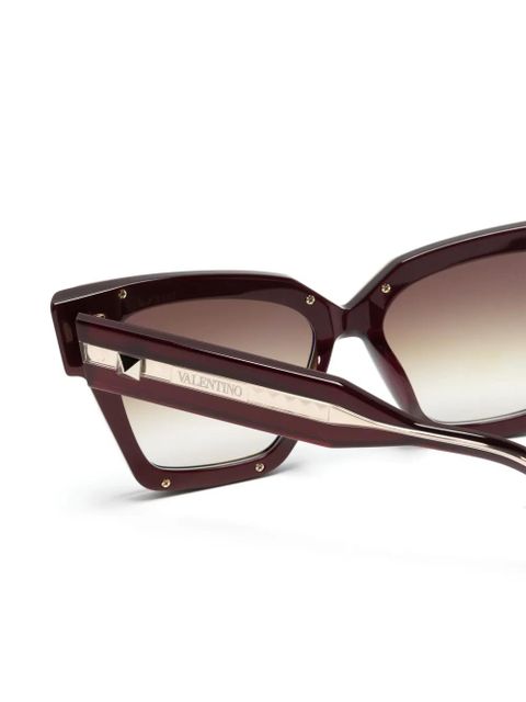 VALENTINO GARAVANI EYEWEAR V-Grace butterfly-frame sunglasses - Red