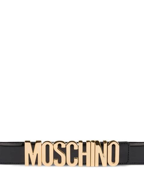 Moschino logo-detailed belt - Black
