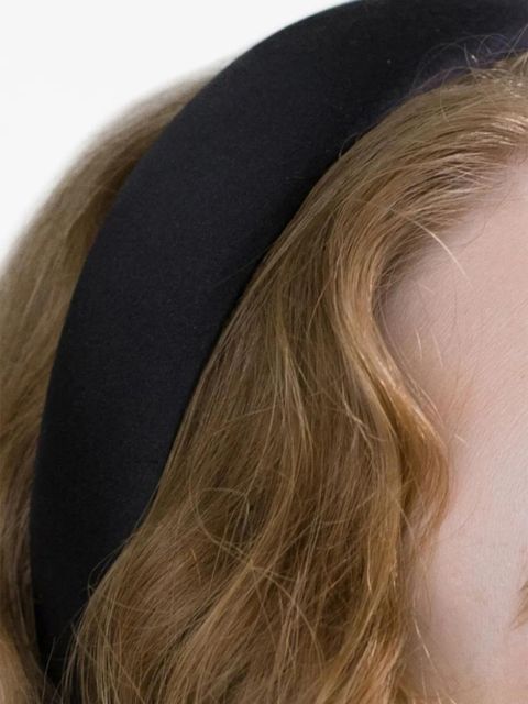 Jennifer Behr Kate silk headband - Black - zdjęcie produktu nr 2