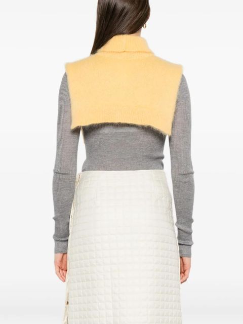 Moncler turtleneck vest - Yellow