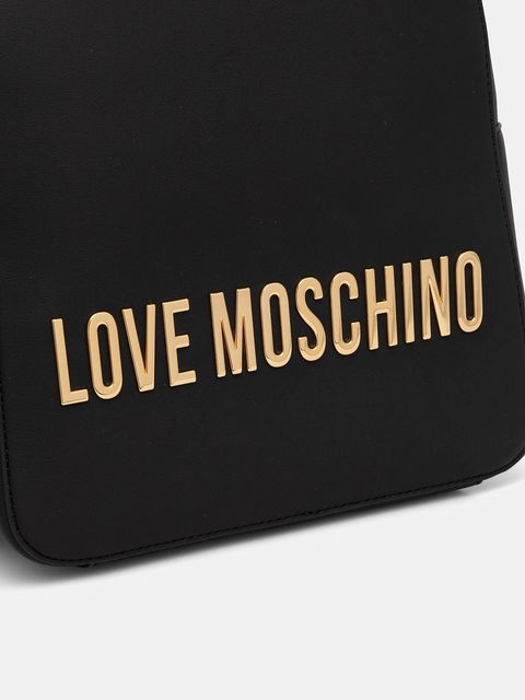 Love Moschino plecak damski kolor czarny duży gładki JC4193PP0NKD0000