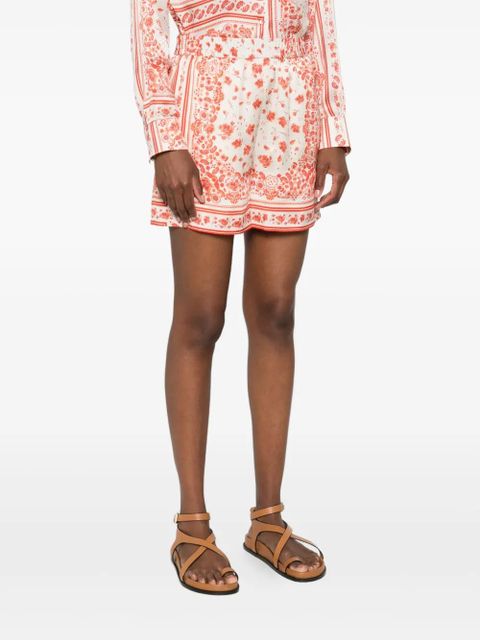 FENDI floral-print elasticated-waist shorts - Neutrals - zdjęcie produktu nr 2