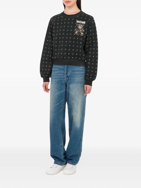Moschino bear-print long-sleeve sweatshirt - Black - zdjęcie produktu nr 2