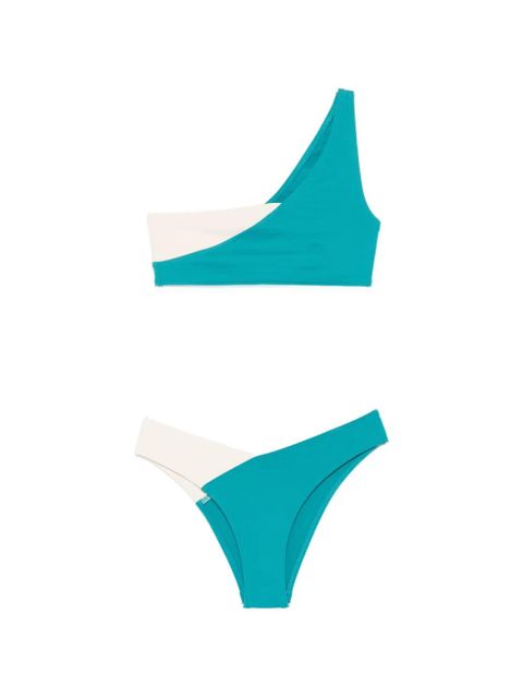ERES one-shoulder bicolour beachwear - Blue - zdjęcie produktu nr 1