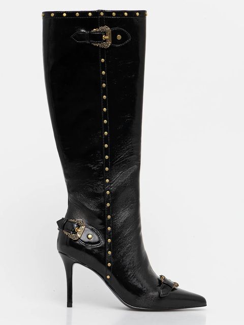 Versace Jeans Couture kozaki damskie kolor czarny na szpilce 79VA3S58 ZSC35 899 - zdjęcie produktu nr 2