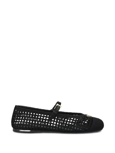 Prada openwork strap ballerina shoes - Black - zdjęcie produktu nr 1