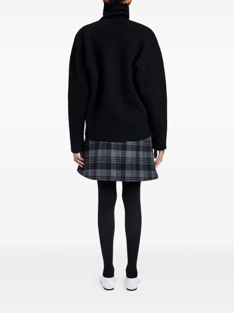 Proenza Schouler Cassia plaid wool mini skirt - Grey