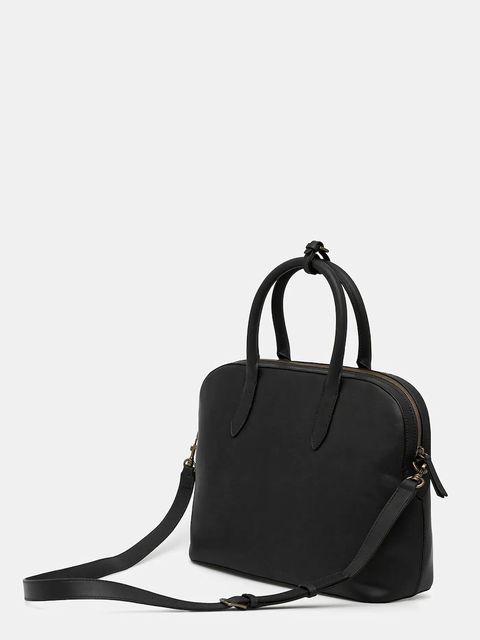 Marc O'Polo torebka skórzana kolor czarny 5000009167 - zdjęcie produktu nr 2