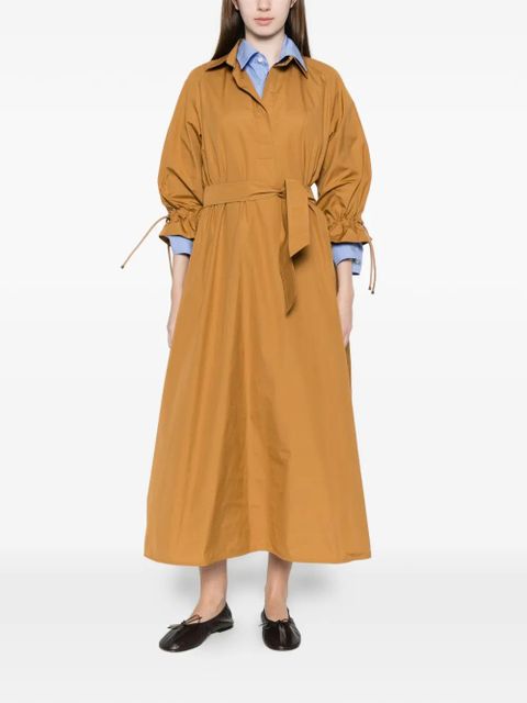 Max Mara Mirto belted ruffled dress - Neutrals - zdjęcie produktu nr 2