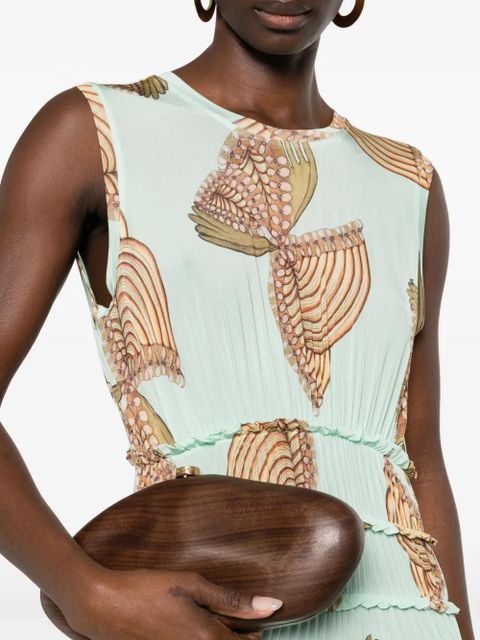 Ulla Johnson Kamaria butterfly-print maxi dress - Green