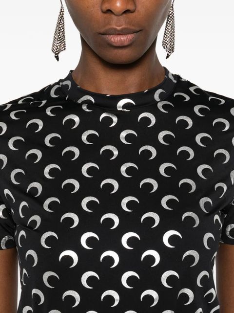 Marine Serre moon-print top - Black