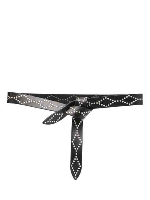ISABEL MARANT Lecce leather belt - Black - zdjęcie produktu nr 1