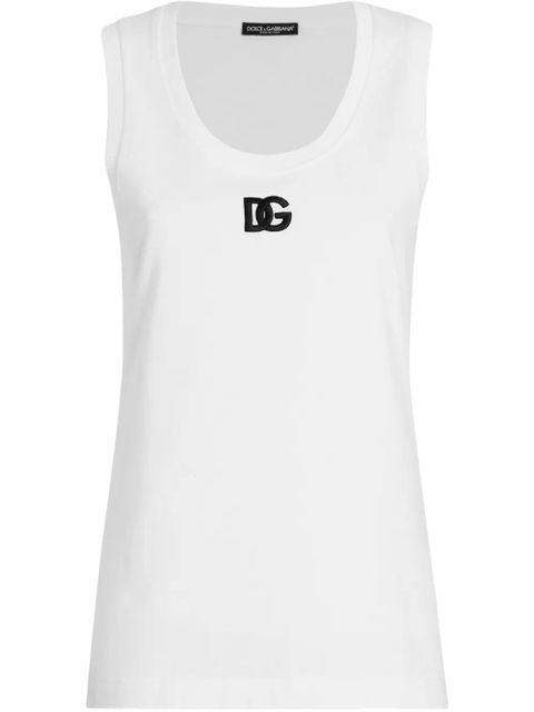 Dolce & Gabbana DG logo tank top - White - zdjęcie produktu nr 1