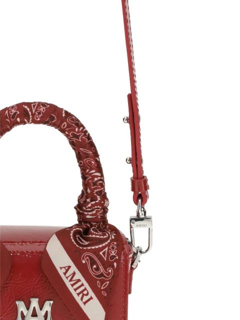 AMIRI nano MA scarf-detail mini bag - Red