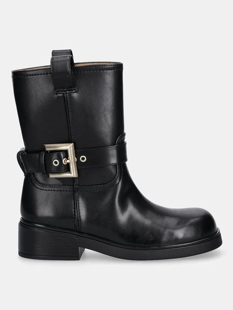 Armani Exchange botki damskie kolor czarny na słupku XW001654 AF17476 UC001 - zdjęcie produktu nr 2