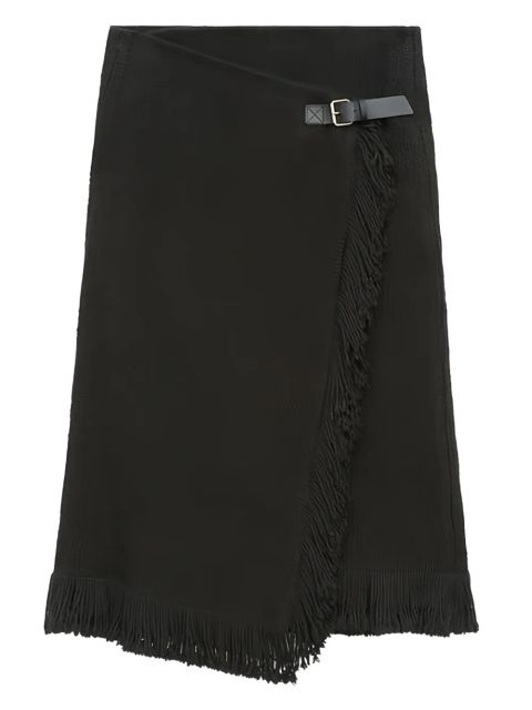ISABEL MARANT tassel-hem midi skirt - Black - zdjęcie produktu nr 1