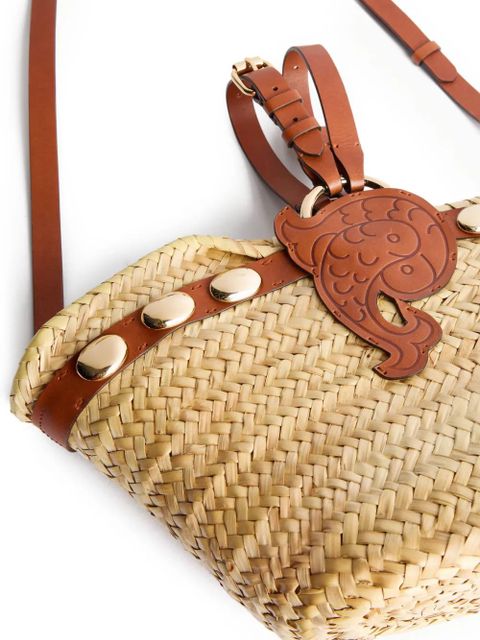 PUCCI studded fish-appliqué beach bag - Neutrals