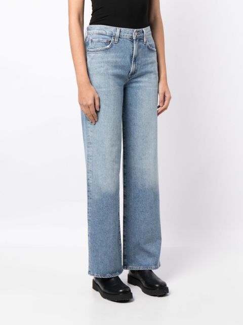 AGOLDE Harper mid-rise straight-leg jeans - Blue