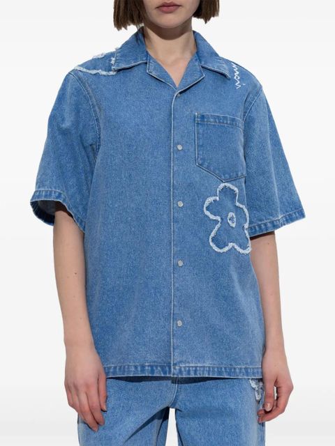 Marni floral motif shirt - Blue