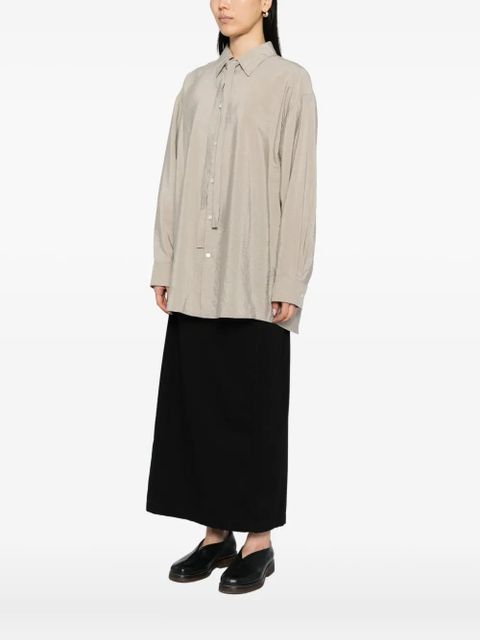 LEMAIRE tie-neck shirt - Neutrals