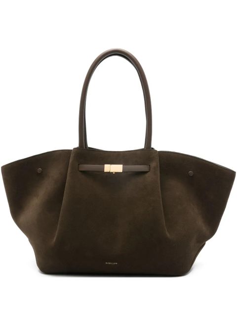 DeMellier gold-tone suede tote bag - Brown - zdjęcie produktu nr 1