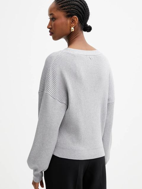 Guess kardigan HANNA damski kolor szary W5YR07 Z2ZK2